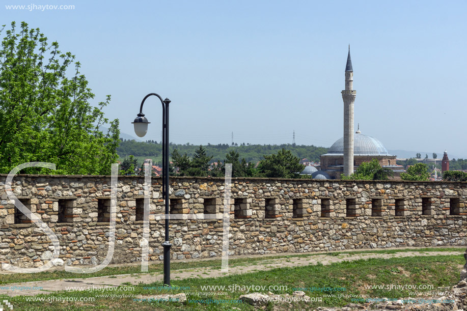 SKOPJE, REPUBLIC OF MACEDONIA - 13 MAY 2017: Skopje fortress (Kale fortress) in the Old Town, Republic of Macedonia