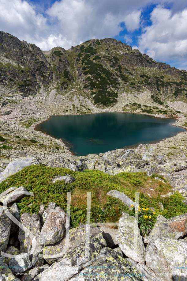 Amazing Panoramic view of Musalenski lakes, Rila mountain, Bulgaria