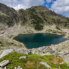 Amazing Panoramic view of Musalenski lakes, Rila mountain, Bulgaria