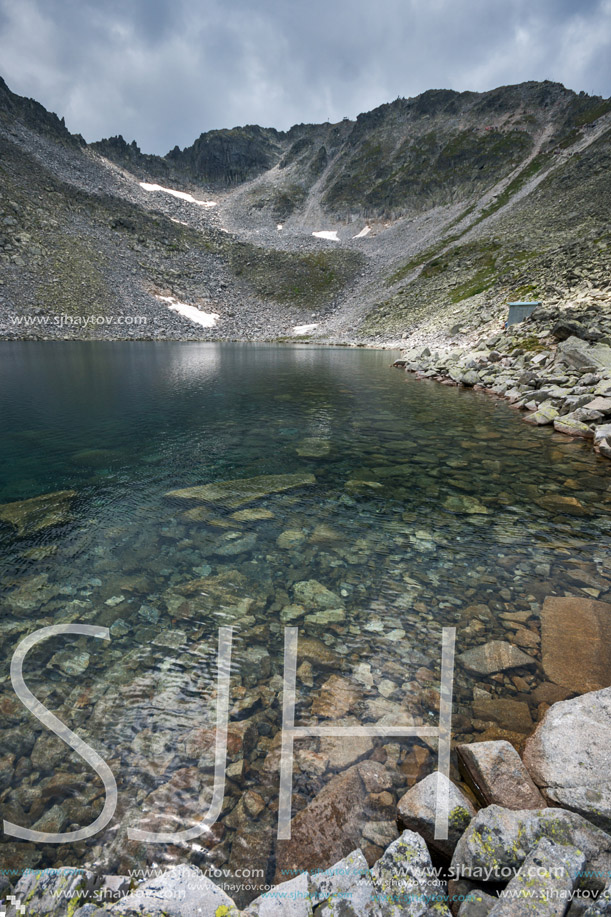 Landscape with Rila Mountain, Ledenoto (Ice) lake and Musala Peak, Bulgaria