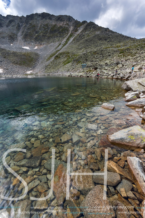 Landscape with Rila Mountain, Ledenoto (Ice) lake and Musala Peak, Bulgaria