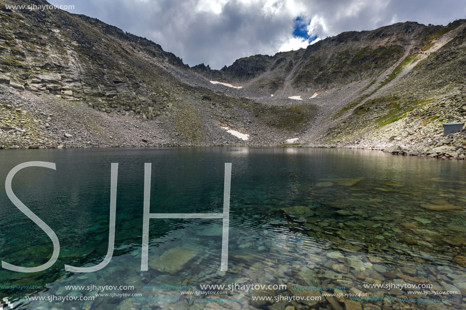 Landscape with Rila Mountain, Ledenoto (Ice) lake and Musala Peak, Bulgaria