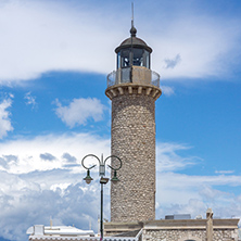 PATRAS, GREECE - MAY 28, 2015: Lighthouse in Patras, Peloponnese, Western Greece