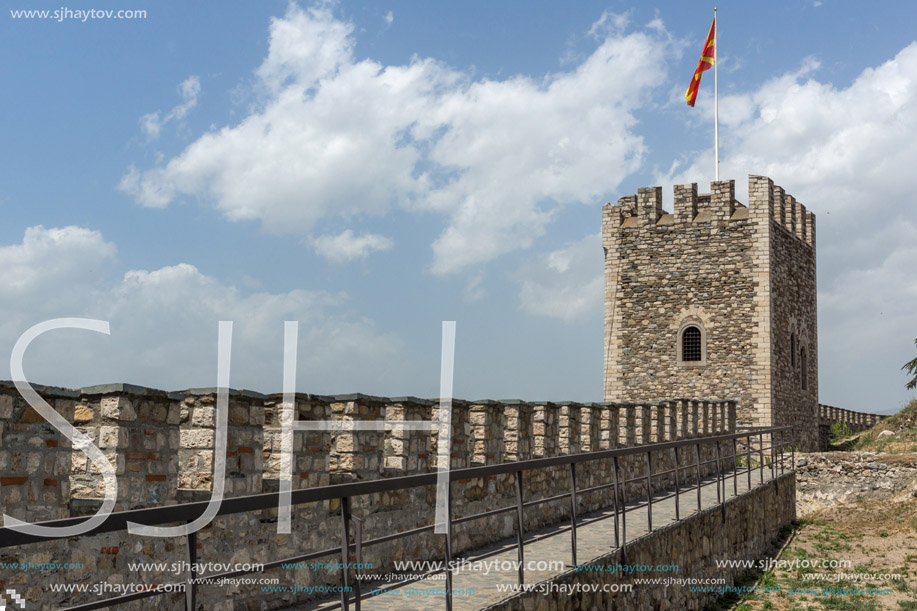 SKOPJE, REPUBLIC OF MACEDONIA - 13 MAY 2017: Skopje fortress (Kale fortress) in the Old Town, Republic of Macedonia