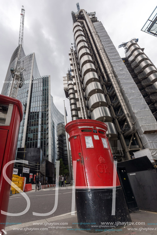 LONDON, ENGLAND - JUNE 18, 2016: Amazing view of Business Building in City of London, Great Britain