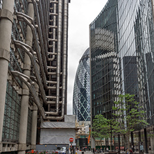 LONDON, ENGLAND - JUNE 18, 2016: Amazing view of Business Building in City of London, Great Britain