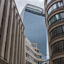 LONDON, ENGLAND - JUNE 18, 2016: Amazing view of Business Building in City of London, Great Britain
