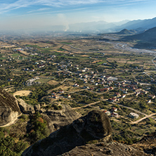 Amazing landscape with Rocks formation near Meteora, Thessaly, Greece