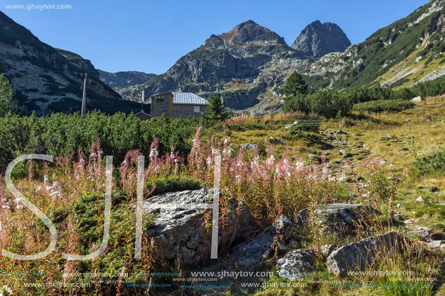 Landscape with Trail to climbing Malyovitsa peak, Rila Mountain, Bulgaria