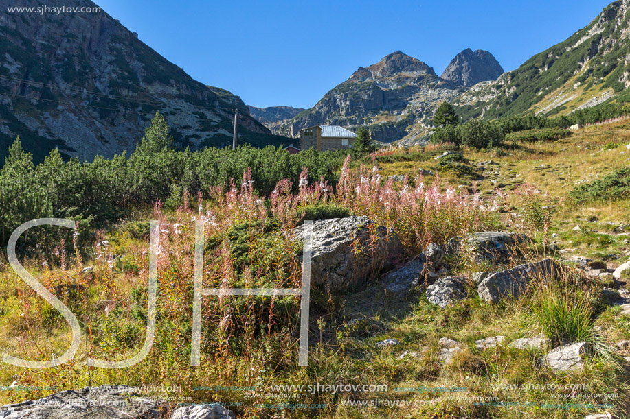 Landscape with Trail to climbing Malyovitsa peak, Rila Mountain, Bulgaria