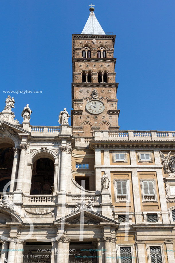 ROME, ITALY - JUNE 22, 2017: Amazing view of Basilica Papale di Santa Maria Maggiore in Rome, Italy