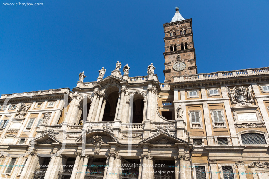 ROME, ITALY - JUNE 22, 2017: Amazing view of Basilica Papale di Santa Maria Maggiore in Rome, Italy