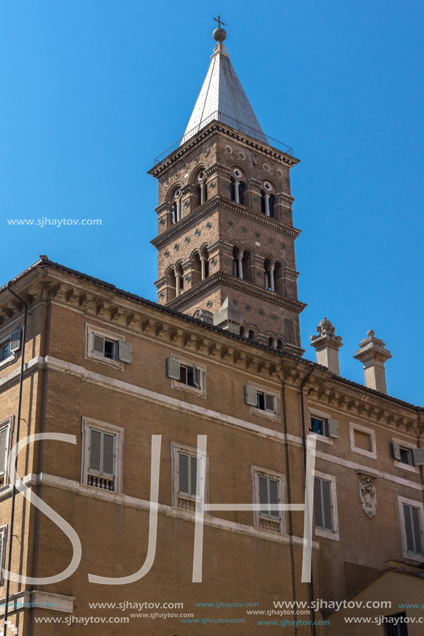 ROME, ITALY - JUNE 22, 2017: Amazing view of Basilica Papale di Santa Maria Maggiore in Rome, Italy