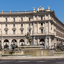 ROME, ITALY - JUNE 22, 2017: Amazing view of piazza della repubblica, Rome, Italy