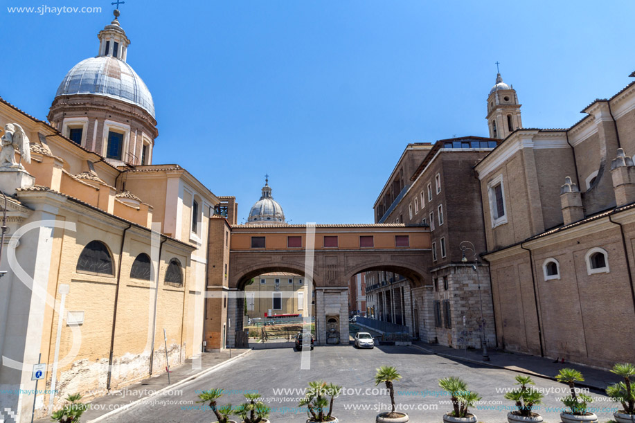 ROME, ITALY - JUNE 22, 2017: Amazing view of Chiesa di San Rocco all Augusteo in Rome, Italy