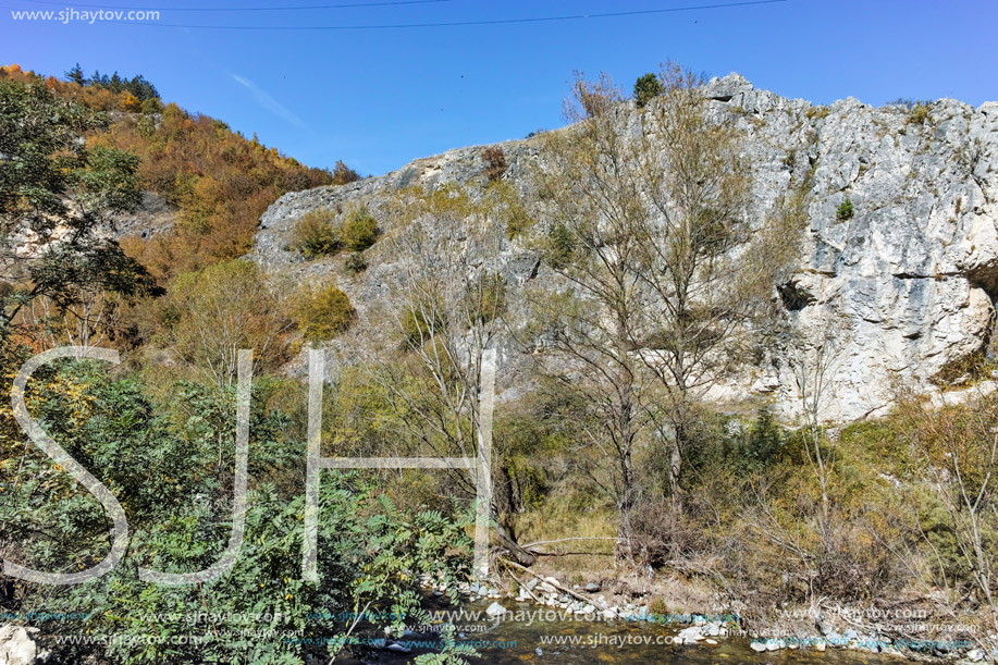 Rock formation The Elephant near town of Devin, Rhodope Mountains, Bulgaria