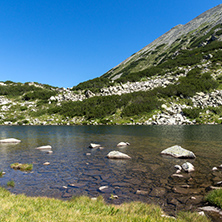 Amazing Panorama of Frog lake, Pirin Mountain, Bulgaria