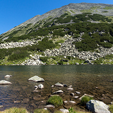 Amazing Panorama of Frog lake, Pirin Mountain, Bulgaria