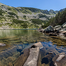 Amazing Panorama of Dalgoto (The Long ) lake, Pirin Mountain, Bulgaria