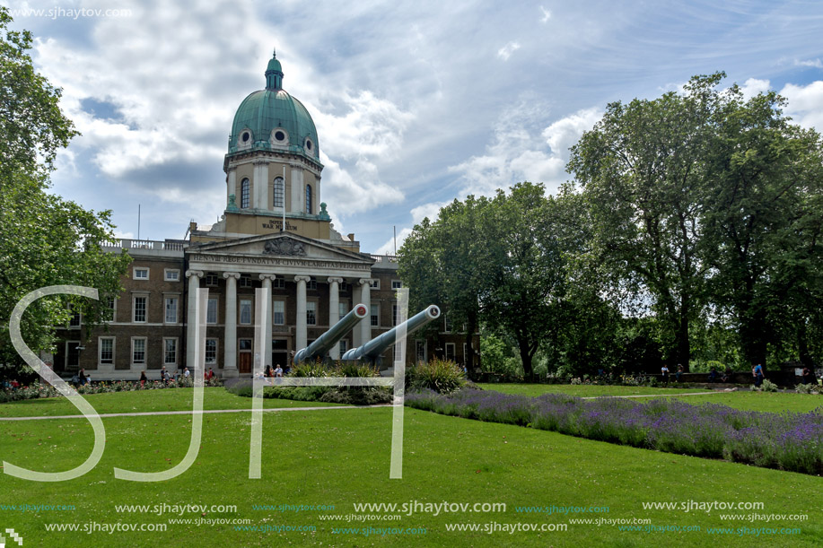 LONDON, ENGLAND - JUNE 19 2016: Amazing view of Imperial War Museum, London, England, United Kingdom