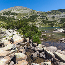 Amazing Panoramic view of Dalgoto (The Long ) lake, Pirin Mountain, Bulgaria