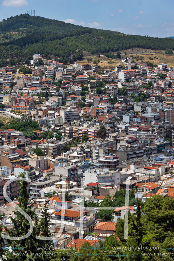 Panoramic view of Lamia City, Central Greece