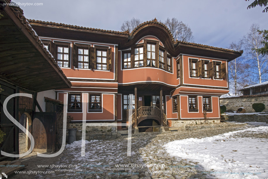KOPRIVSHTITSA, BULGARIA - DECEMBER 13, 2013: Todor Kableshkov House Museum in historical town of Koprivshtitsa, Sofia Region, Bulgaria