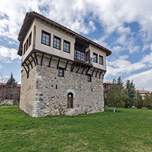 Amazing view of medieval Tower of Angel Voivode in Arapovo Monastery of Saint Nedelya, Plovdiv Region,  Bulgaria