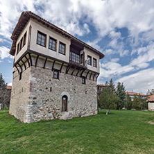 Amazing view of medieval Tower of Angel Voivode in Arapovo Monastery of Saint Nedelya, Plovdiv Region,  Bulgaria