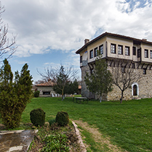 Amazing view of medieval Tower of Angel Voivode in Arapovo Monastery of Saint Nedelya, Plovdiv Region,  Bulgaria