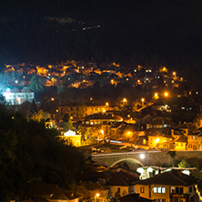 VELIKO TARNOVO, BULGARIA -  APRIL 10, 2017: Night Photo of city of Veliko Tarnovo, Bulgaria
