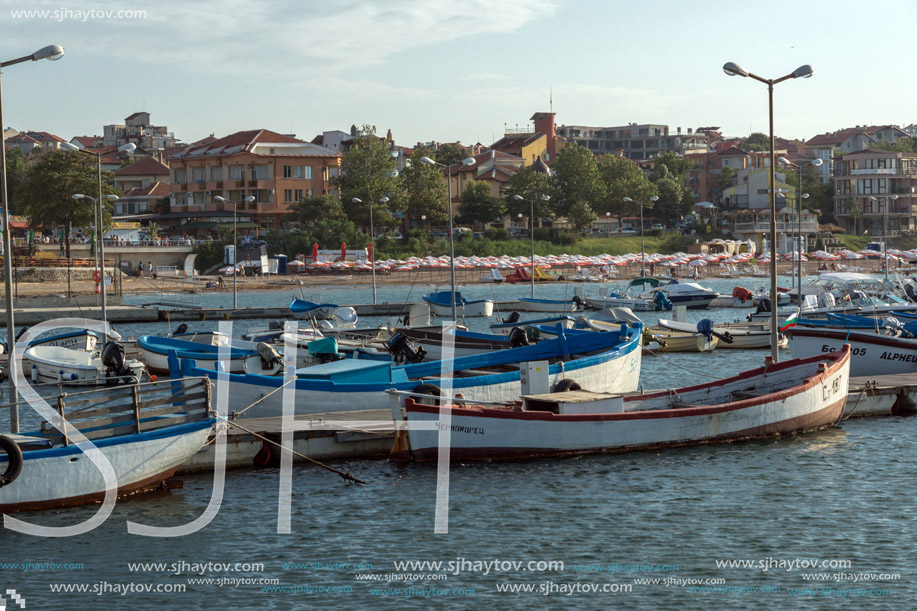 CHERNOMORETS, BULGARIA - AUGUST 16, 2017:  Amazing Seascape of port of Chernomorets, Burgas region, Bulgaria