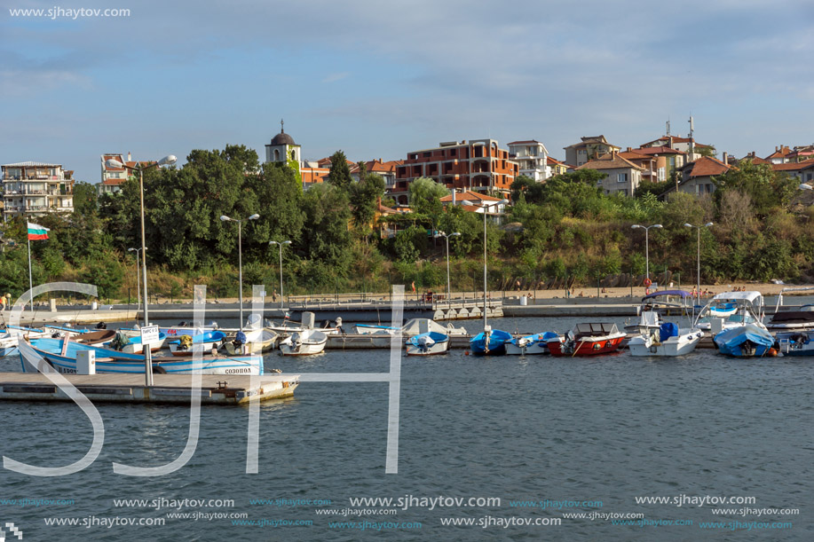 CHERNOMORETS, BULGARIA - AUGUST 16, 2017:  Amazing Seascape of port of Chernomorets, Burgas region, Bulgaria