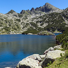 Amazing Landscape with Big Valyavishko Lake and Dzhangal peak, Pirin Mountain, Bulgaria