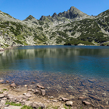 Amazing Landscape with Big Valyavishko Lake and Dzhangal peak, Pirin Mountain, Bulgaria