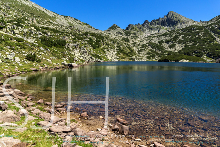 Amazing Landscape with Big Valyavishko Lake and Dzhangal peak, Pirin Mountain, Bulgaria