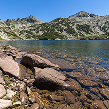 Amazing Landscape with Big Valyavishko Lake and Dzhangal peak, Pirin Mountain, Bulgaria