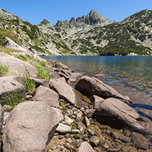 Amazing Landscape with Big Valyavishko Lake and Dzhangal peak, Pirin Mountain, Bulgaria
