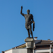 PLOVDIV, BULGARIA - SEPTEMBER 1, 2017:  Monument of Philip II of Macedon in City of Plovdiv, Bulgaria