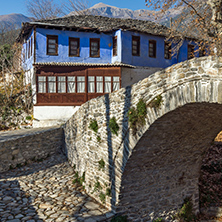 Old house in village of Moushteni near Kavala, East Macedonia and Thrace, Greece