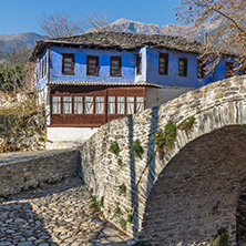 Old house in village of Moushteni near Kavala, East Macedonia and Thrace, Greece