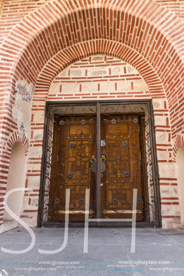 PLOVDIV, BULGARIA - SEPTEMBER 1, 2017:  Door of Dzhumaya Mosque in city of Plovdiv, Bulgaria