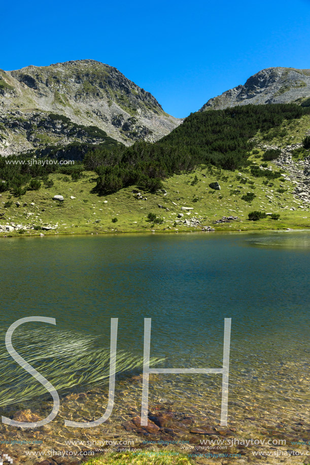 Amazing Panorama with Prevalski lakes and Mozgovishka pass, Pirin Mountain, Bulgaria