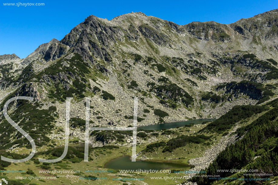 Amazing landscape with Prevalski lakes and Valyavishki chukar peak, Pirin Mountain, Bulgaria