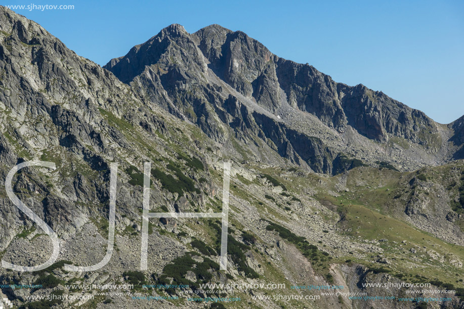 Amazing landscape with Yalovarnika peak, Pirin Mountain, Bulgaria