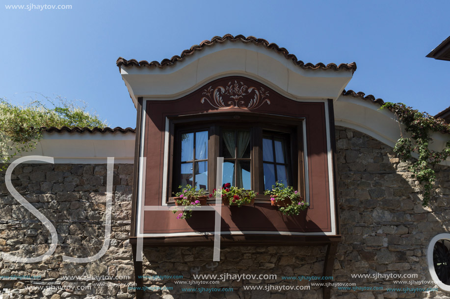 House from the period of Bulgarian Revival in old town of Plovdiv, Bulgaria