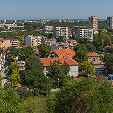 Amazing Panorama to City of Plovdiv from nebet tepe hill, Bulgaria