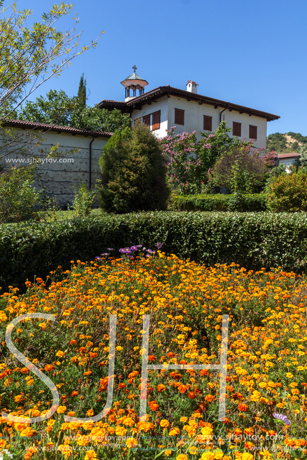 Outside view of  Rozhen Monastery of the Nativity of the Mother of God, Blagoevgrad region, Bulgaria