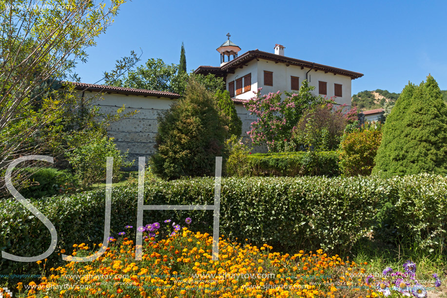 Outside view of  Rozhen Monastery of the Nativity of the Mother of God, Blagoevgrad region, Bulgaria