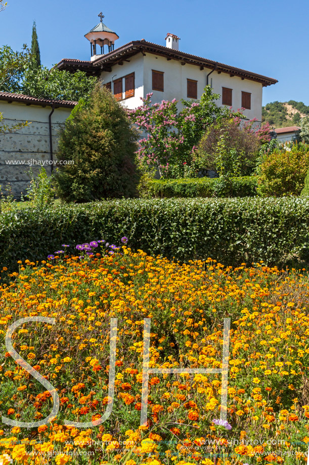Outside view of  Rozhen Monastery of the Nativity of the Mother of God, Blagoevgrad region, Bulgaria
